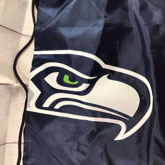 Seattle Seahawks Football Drawstring Bag Backpack Sling Gym Bag FOCO Brand - Picture 5 of 16